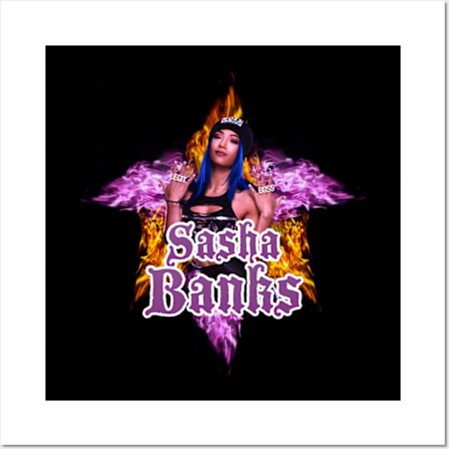 sasha banks // WWE FansArt Wall Art by suprax125R